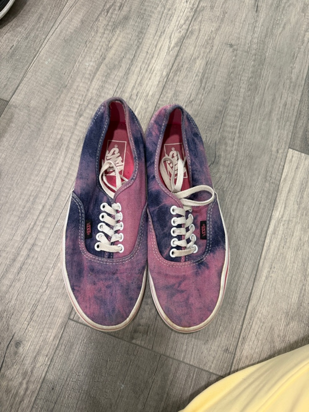 Vans Women's Tie-Dye Canvas Sneakers in Pink and Navy